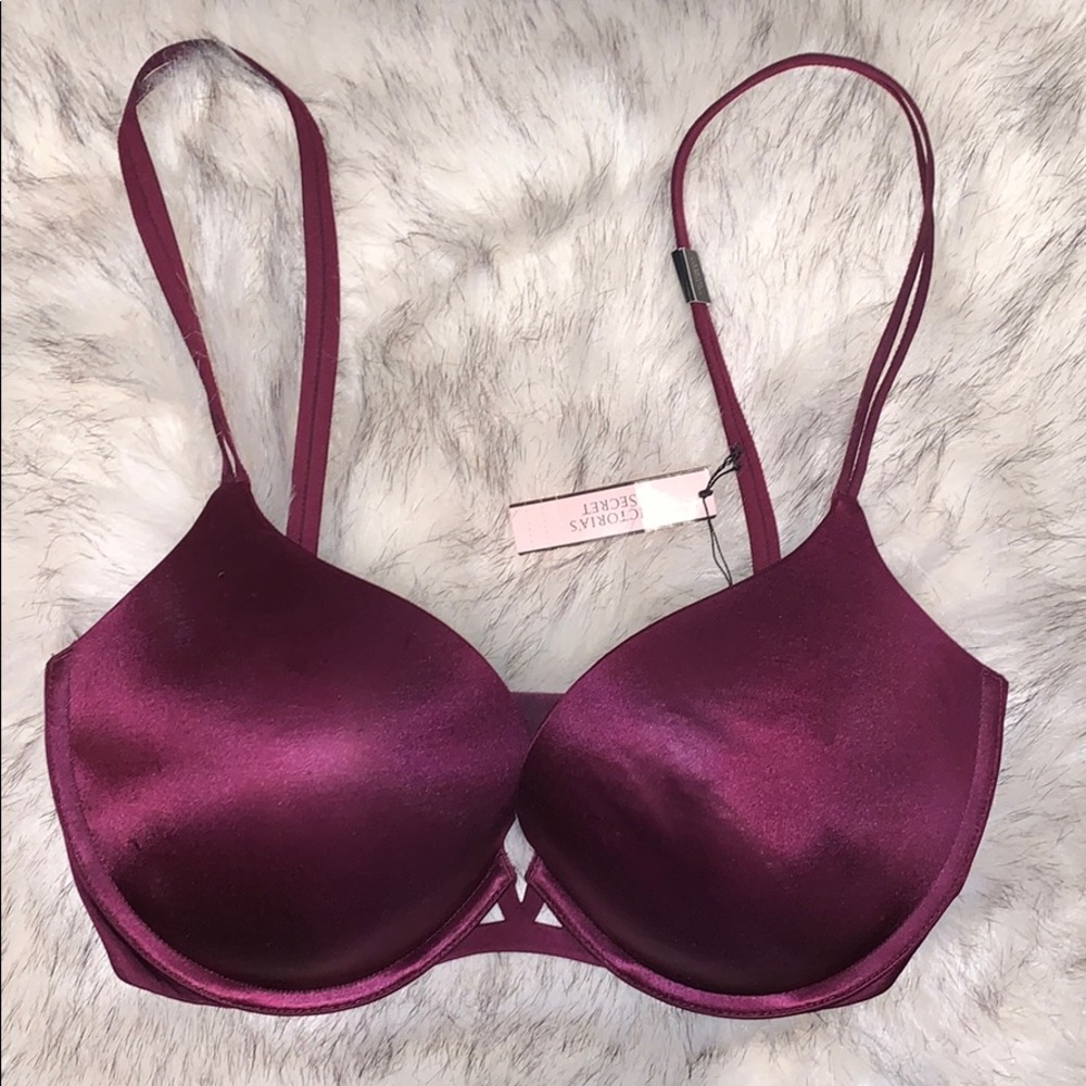 Victoria’s Secret burgundy push up bra sz 32DDD